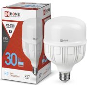 Лампа светодиодная высокомощная LED-HP-PRO 30Вт цилиндр 6500К холод. бел. E27 2850лм 230В IN HOME 4690612031088