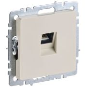 Розетка компьютерная СП RJ45 кат.5E BRITE РК10-БрКр механизм беж. IEK BR-K10-1-K10