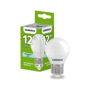 Лампа светодиодная G45 12Вт шар 6500К E27 230В GENERICA LL-G45-12-230-65-E27-G
