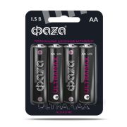 Элемент питания алкалиновый AA/LR6 1.5В ULTRAMAX LR6UM-B4 BL-4 (уп.4шт) ФАZА 5043022