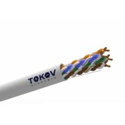 Кабель витая пара U/UTP 4х2х24AWG(0.48мм) кат.5E PVC indoor Fluke tested (м) TOKOV ELECTRIC TKE-C06-U/UTP-42-5E-305