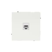 Розетка компьютерная 1-м KANT RJ45 кат.5E без шторки бел. песок DKC 7010663