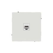 Розетка компьютерная 1-м KANT RJ45 кат.6A без шторки бел. песок DKC 7010673