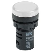 Лампа светосигнальная AD22DS d22мм 230В AC бел. KARAT IEK BLS10-ADDS-230-K01