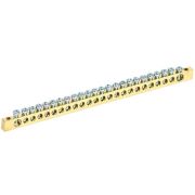 Шина PEN «земля-ноль» 6х9мм 24/2 (24группы/крепеж по краям) IEK YNN11-24-100