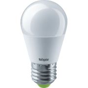Лампа светодиодная 94 469 NLL-G45-7-230-4K-E27 7Вт шар 4000К нейтр. бел. E27 560лм 176-264В Navigator 94469