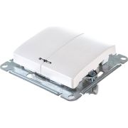 Выключатель 2-кл. СП Glossa 10А IP20 (сх. 5а) 10AX с подсветкой механизм перламутр. SE GSL000653