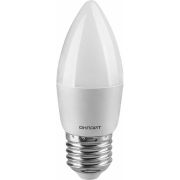 Лампа светодиодная 61 130 OLL-C37-8-230-6.5K-E27-FR 8Вт свеча 6500К холод. бел. E27 800лм 176-264В ОНЛАЙТ 61130